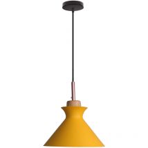 Retro Metall Industrie Pendelleuchte Kreative Dekoration Eisenkunst E27 Kronleuchter (Gelb)