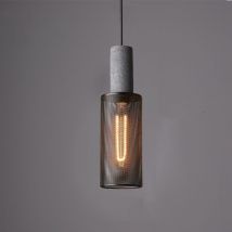 Industrial Retro Pendant Lamp Metal Cage Hanging Lamp Decorative Ceiling Light for Bar Coffee Hallway Ø10CM