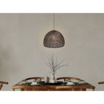 Vintage Pendelleuchte kamara aus Metallgeflecht in Altmessing, Ø36cm