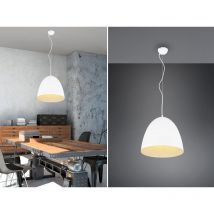 Vintage Pendelleuchte tilda einflammig Metall Weiß rund, ø 40cm