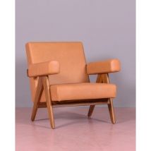 Vintage-Sessel aus Teakholz - Compass s - Orange - Nest Dream