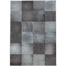 Costa - vintage - Tapis à carreaux Patchwork (Beige - 80x250cm)