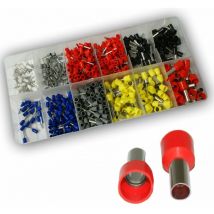 Vintec Aderendhülsen 625-tlg Sortiment ø 0.5-10 mm isoliert Kabelschuhe Setbox