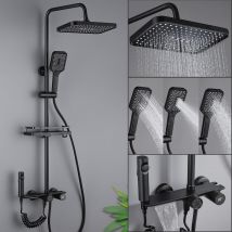 Vinteky - Système de douche robinet de douche avec douche à effet pluie douchette à main et barre de douche