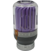Tête Thermostatique Pour Radiateur Crystal M30x1,5 Gris - Violet