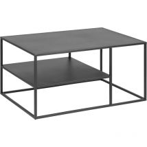 Virame Couchtisch mit 1 Ablage Schwarz.