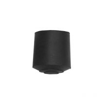 Virole cylindrique en caoutchouc noir 20mm