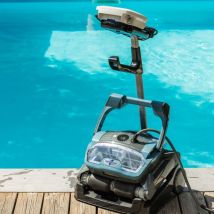 Chemoform - Virtuoso - Robot Piscine Virtuoso 600A - Robot Nettoyeur Fond Parois Et Ligne D'Eau - Pilotable Par App - Accès Au Panier Filtre Par Le