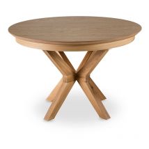 Lisa Design - Virtuoso - table à manger ronde extensible - bois - 4 à 8 personnes