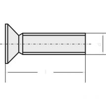 Vis à tête fraisée Toolcraft 889780 1 pc(s) M2.5 6 mm tête fraisée profil Torx acier inoxydable n/a C60467
