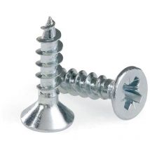 Boîte de: 1000 pcs Vis Pozidrive zinguée à tête plate (19-35) 3,5X35 Cs.