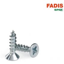 Boîte de: 500 pcs Fadis Vis Pozi Tête Plate 4,0X40 Zingué