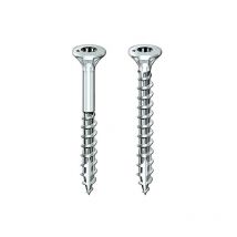 Vis à bois aggloméré Rocket acier zingué tête fraisée empreinte Torx T20 partiellement filetées 4,5x45/30 boîte de 500 p Rocket