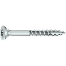 Vis à bois aggloméré Rocket acier zingué tête fraisée empreinte Torx T25 partiellement filetées 5x40/22 boîte de 500 p Rocket
