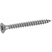 Tornillos avellanados para madera Pozidrive - Acero inoxidable A4 3x20 mm - Caja de 200