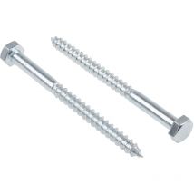 Vis tire-fond, 10mm x 130mm, en Acier ( Prix pour Sachet de 25 )