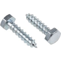 Vis tire-fond, 6mm x 25mm, en Acier ( Prix pour Sachet de 50 )