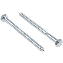 Vis tire-fond, 8mm x 100mm, en Acier ( Prix pour Sachet de 25 )