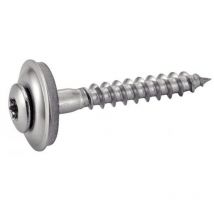 Tornillo cabeza avellanada para madera con seis l bulos - Con arandela Ø20 epdm - Acero inoxidable A2 4.5x35 mm - Caja de 200