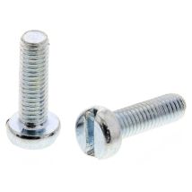 Vis à métaux Rs Pro M6 à tête Cylindrique fendue en Acier, 10mm ( Prix pour Sachet de 100 )