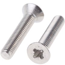 Vis à métaux Rs Pro M6 à tête Fraisée Pozidriv en Acier, 10mm ( Prix pour Sachet de 100 )