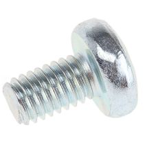 Vis à métaux Rs Pro M6 à tête Cylindrique Pozidriv en Acier, 10mm ( Prix pour Sachet de 100 )