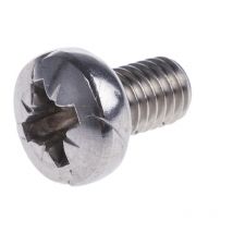 Vis à métaux Rs Pro M6 à tête Cylindrique Pozidriv en Acier Inoxydable, 10mm ( Prix pour Sachet de 50 )