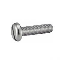Vis à métaux tête cylindrique large fendue - Inox A4 8x30 mm - Boîte de 100