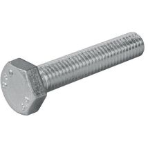 Vis À Métaux Tête Hexagonale Acier Zingué Blanc 8.8 Filetage Total 6x40mm Boîte De 200 Pièces - Stafa Trading