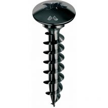 Brico Dea - Panelvit Tornillos de bisagra Torx - 6x25 - Negro - Caja de 200