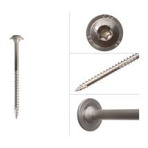 Vis à tête disque en inox A2 6.0 x 80 mm Torx - Boîte 100 pièces