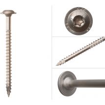 Vis à tête disque en inox A4 8 x 120 mm Torx 40 - Boîte 50 pièces