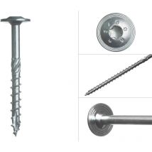 Vis à tête disque galvanisée 8.0 x 80 mm Torx - Boîte 50 pièces