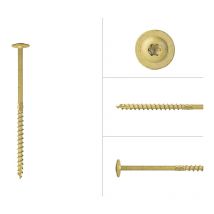 Vis à tête disque revêtue pour le Chêne et le bois dur de Garapa 8 x 160 mm - Boîte 50 pièces