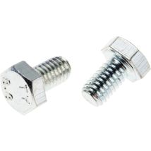 Vis à tête hexagonale, Acier Galvanisé et passivé, M6 x 10mm ( Prix pour Sachet de 100 )