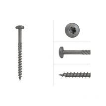 Vis à tête ronde avec Revêtement ar 5 x 60 mm - Boîte de 200 pièces