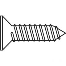 194663 HC2,96,5 D7982:A2K Vis à tôle à têtes fraisées 2.9 mm 6.5 mm cruciforme din 7982 acier galvanisé 100 pc(s) S59092 - Toolcraft