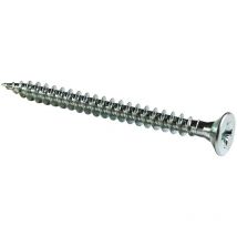 Vis à bois tête fraisée PZ zinguée Viswood filet total 4x25 mm (x100 vis)