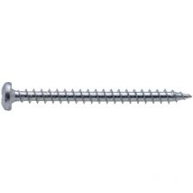 Vis agglo tête ronde pz zinguée cruciforme Viswood 4x40 mm (lot de 10 vis)