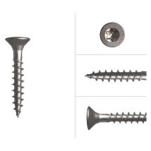 Vis aggloméré en acier inoxydable A2 4 x 25 mm Torx 20 - 200 pièces