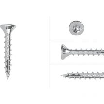 Vis aggloméré galvanisée 4 x 25 mm Torx 20 - Boîte 200 pièces