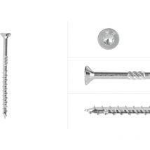 Vis aggloméré galvanisée 6 x 90 mm Torx 30 avec pointe anti-fendage - Boîte 100 pièces