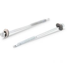 Vis autoperceuse Bimétal Tête hexagonale th 6X100 Filetée sur 45 Rondelle d'étanchéite avec joint-1 pièce