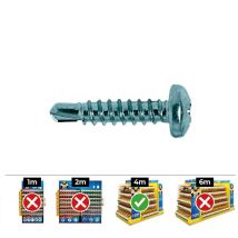 Vis Autoperceuse Bombée Phillips Din / Ref 7504n 5.5 x 25 Zinc - Boite De 250pcs