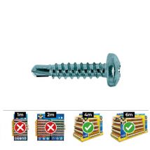 Vis Autoperceuse Bombée Phillips Din / Ref 7504n 4.2 x 25 Zinc - Boite De 250pcs