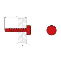 Boîte 500 Vis autoperceuse tht scell-it - 4.8 x 19 mm - Assemblage 10 mm - THT8-48019