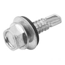 Tolsen - vis autoperceuses tete hexagonale galvanisee avec rondelle boite 500pcs - 6.3x25mm