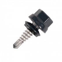 Scell-it - Tornillo de cabeza cilíndrica de acero Ø6,3 x 22 mm - TH12 - Blanco RAL9010 - Bolsa de 100 - ZTCR-63022-9010