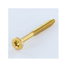 Vis bois et agglo Tekor Tête fraisée tf Cranté 4X70 Filetée sur 42 torx T20 ZBCR3+ Pointe antifendage cut-30 pièces