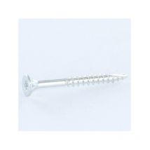 Vis bois et agglo Tekor Tête fraisée tf Cranté 5X50 Filetée sur 30 torx T25 Acier zingué Pointe antifendage cut-30 pièces